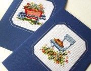 Заготовки под открытки с окошком под вышивку